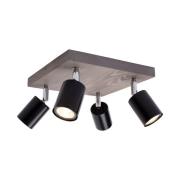 Envostar Alara Spot 4-lamps 25x25cm grenen grijs