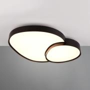 Plafondlamp Rise, zwart, 77 x 63 cm, CCT, dimbaar