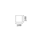 Ideal Lux buitenwandlamp Atom antraciet, 10 cm, metaal