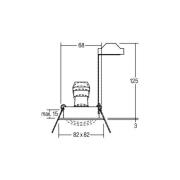 BRUMBERG inbouwspot Tirrel-S, fitting GU10, licht goud