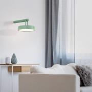 JUST LIGHT. LED wandlamp Arma, groen, kunststof IP44