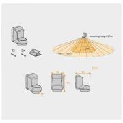 LEDVANCE Sensor Wall 360DEG IP55, donkergrijs