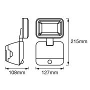 LEDVANCE Battery LED Spot buiten wandlamp 1-lamp