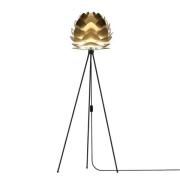 UMAGE Aluvia mini vloerlamp messing tripod zwart