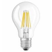 OSRAM E27 7,W 827 Retrofit LED lamp filament held.