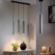 Paul Neuhaus Eton hanglamp met 4 betonkappen