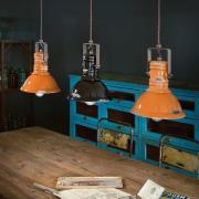 Hanglamp C1691 in zwart industrieel ontwerp