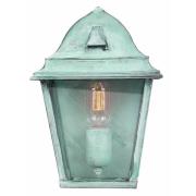 Groene buitenwandlamp St. James Verdi van messing