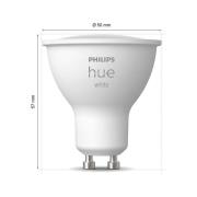Philips Hue White LED-reflectorlamp GU10 4,2 W, set van 2