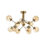 Plafondlamp AV-4286-12E, 12-lamps, antiek goud