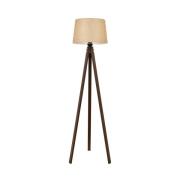 Vloerlamp LM-65214-1E met houten driepootsframe