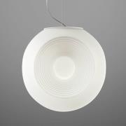 Witte glazen hanglamp Eyes