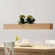 LED hanglamp Ash met kap van licht hout