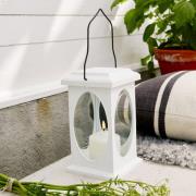 Sfeerlamp vlam in lantaarnvorm, wit