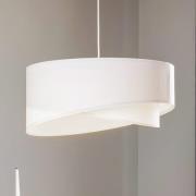 Hanglamp Vivien in wit velours