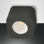 Vierkant LED downlight Palmi in antraciet