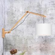 Good &amp; Mojo Andes wandlamp verstelbaar wit Ø32cm