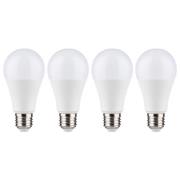 LED lamp E27 12W 2.700K opaal in 4 per pak