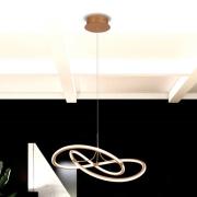 LED hanglamp Lorra, goud