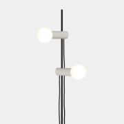 LEDS-C4 Nude Double vloerlamp E27 grijs/zwart