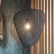 MARKET SET hanglamp Screen S, 58 cm, zwart, rotan