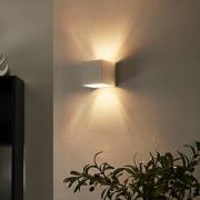 Arcchio LED wandlamp Zuzana, hoekig, wit, 9,7 cm breed