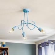 Plafondlamp Tarnow 3-lamps blauw