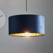 Hanglamp Salina zijde blauw/goud Ø 50 cm