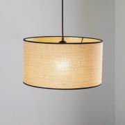 Hanglamp jute &black cylinder naturel 40 cm 1 lamp