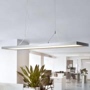 Arcchio LED hanglamp Dorean, zilver, metaal, 120cm