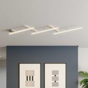 Indira zwenkbare LED plafondlamp, nikkel dimmer