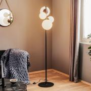 Vloerlamp Bloom, 4-lamps, zwart