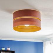 Plafondlamp Golden Duo Ø 40 cm lichtroze/goud