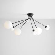 Plafondlamp 1082PL_K1, 6-lamps, zwart