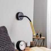 Wandlamp Stalactite flexibele arm 1-lamp messing