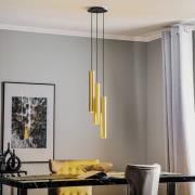 Hanglamp Eye L, messing, 3-lamps
