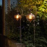 LED solar-grondspies lamp Osman in 2 per set