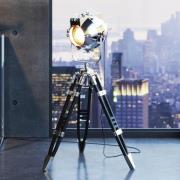 KARE Shooting vloerlamp, mangohout, aluminium