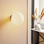 Wandlamp Ball, wandhouder zwart