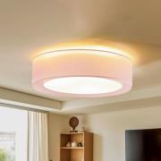 Euluna Tibu plafondlamp, textiel, Ø50cm, roze