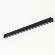 Wandlamp Straight L, 122 cm, zwart