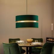 Hanglamp Duo, groen/goud, Ø 60 cm 1-lamp