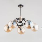 Plafondlamp Doxa, 5-lamps, goud