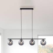 Hanglamp Big Widow, glazen bollen, 4-lamps