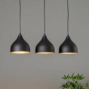 Tattoo 6211 3-lichts lineaire hanglamp zwart/goud