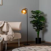 Vloerlamp Yildo 6906 Kantelbare kap zwart/koper