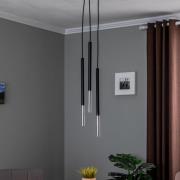 Euluna Thalassa hanglamp 3-lamps G9 zwart/goud rond