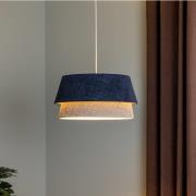 Hanglamp Boucle, Ø 50 cm, blauw/grijs