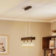 Balk hanglamp Bingo met houten elementen