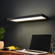 LED-kantoor-wandlamp Rick, zwart. universeel wit